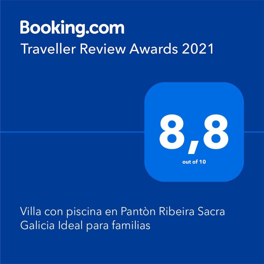 Villa Con Piscina En Panton Ribeira Sacra Galicia Ideal Para Familias Eksteriør billede